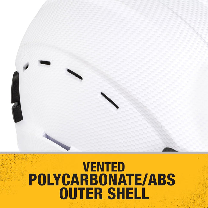 DEWALT DPG22V Ice Type II Class C 4-Point Ratcheting Vented Safety Helmet