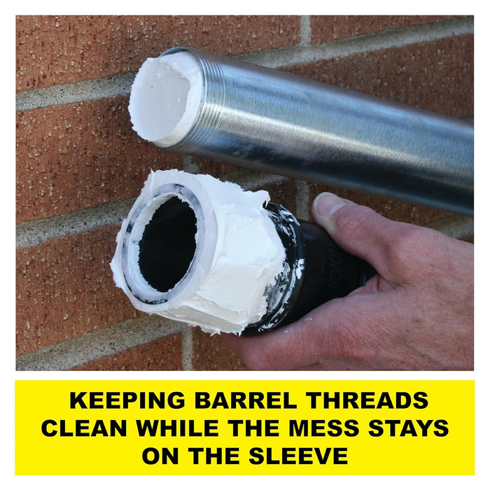 Albion Engineering Company 33-10 Loading Sleeve Flexible Rubber for 2" Barrel Guns, Black