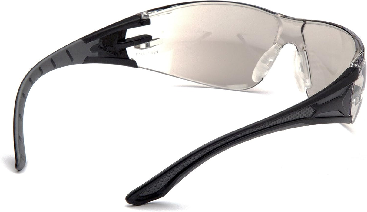 Pyramex SBG9680S Endeavor Plus Safety Glass Black/Gray Frame With Foam Padding Clear H2MAX Anti-fog Lens Standard