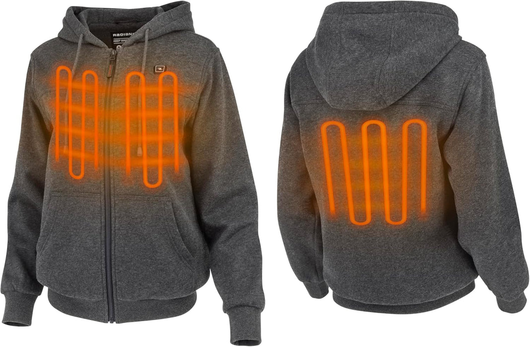 Radians (RHG-H301HG-XL) Women's Heated Apparel - Jackets, Heather Gray, X-Large