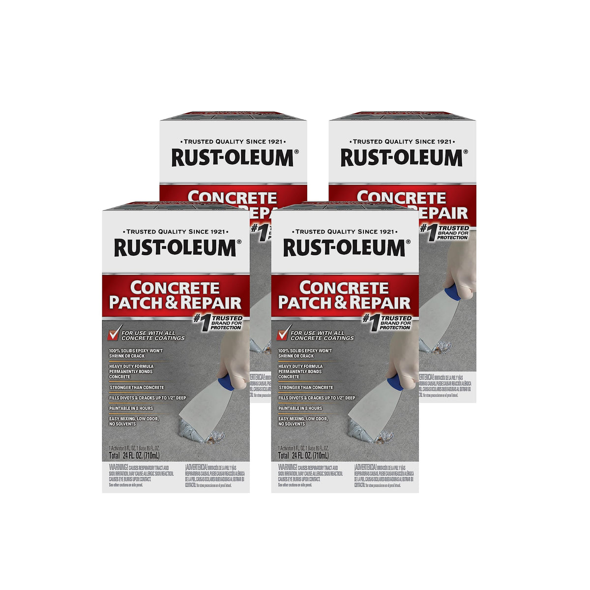 Rust-Oleum 301012 EpoxyShield Concrete Patch and Repair, Gray, 24 Oz ...
