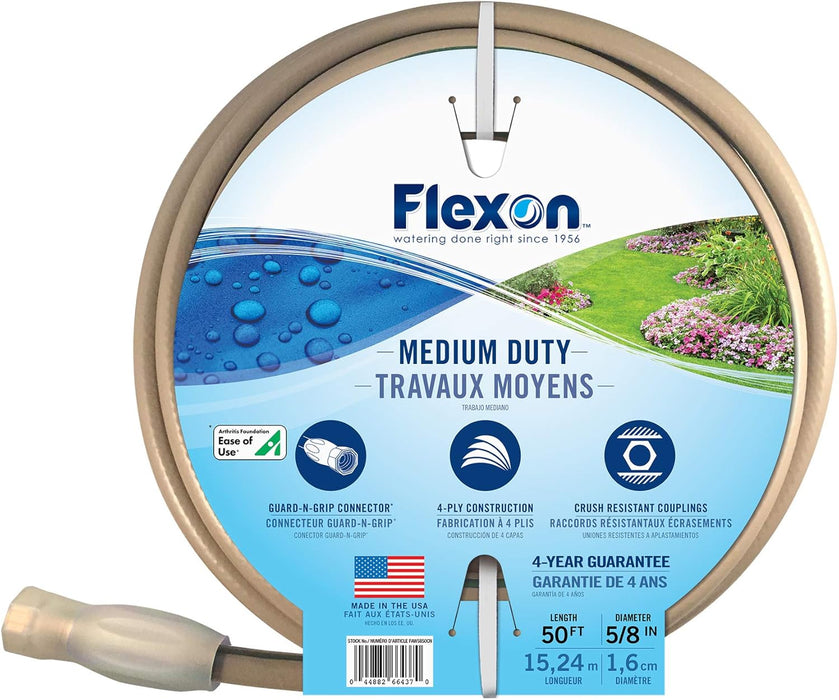 Flexon FAW5875CN All Weather Garden Hose, 5/8-inch x 75-feet