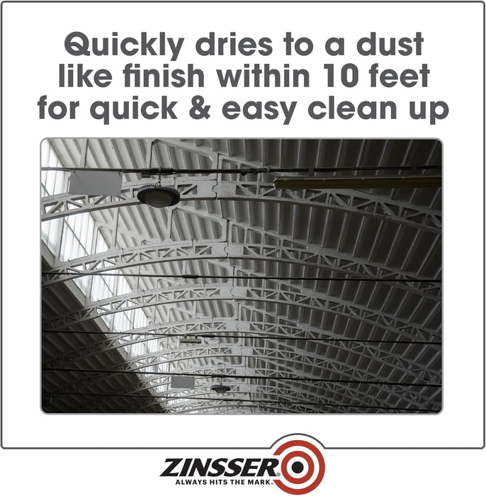 Zinsser 293233 Dryfall Commercial & Industrial Waterborne Coating, 5 Gallon, Flat Black