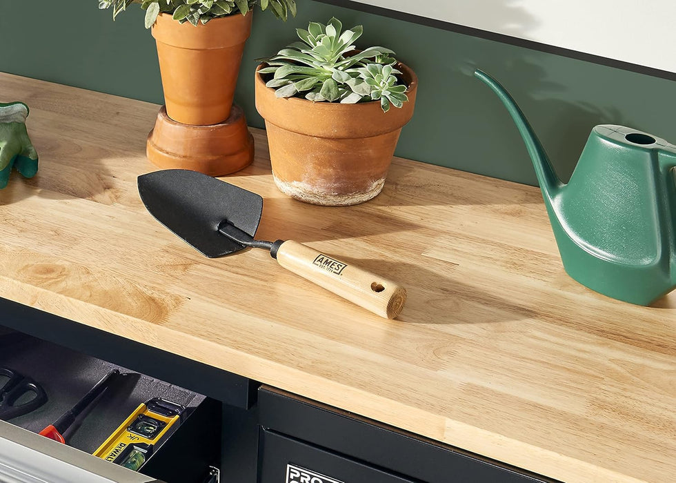 AMES 2446100 Tempered Steel Hand Trowel with Wood Handle, 13-Inch Wood Handle Hand Trowel
