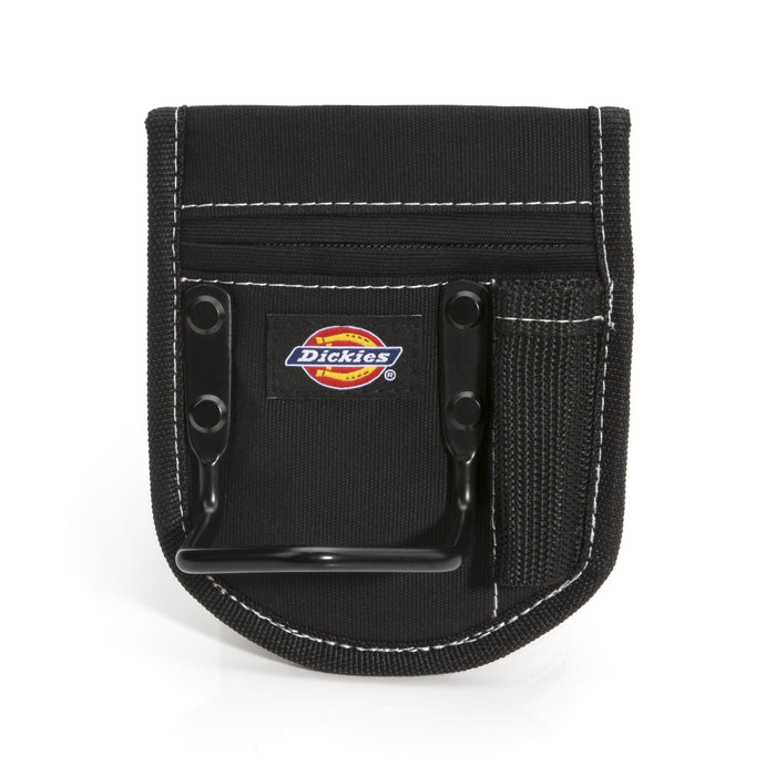Dickies 57071 2-Compartment Hammer Holder for Tool and Work Belts, Durable Canvas, Includes Tool Loop and Pocket, Fits up to 4.5-inch Belts