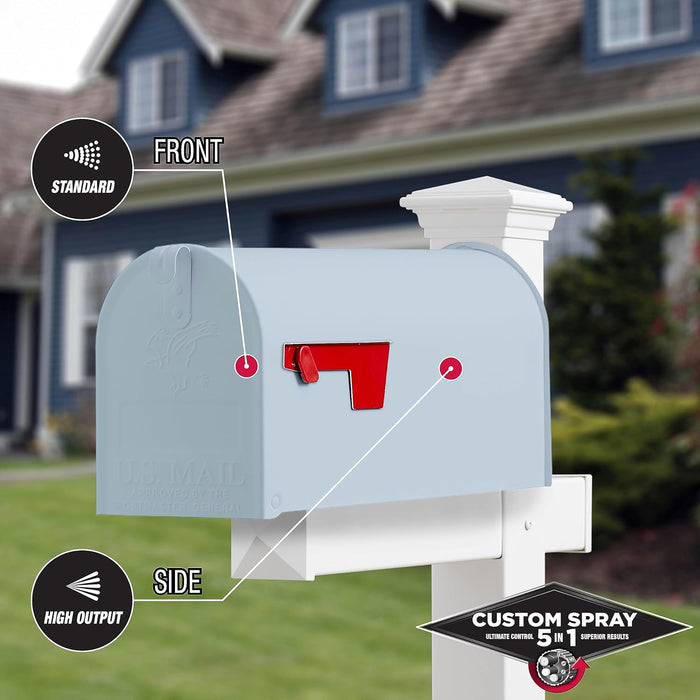 Rust-Oleum 376882 Stops Rust Custom Spray 5-in-1 Spray Paint, 12 oz, Satin Peaceful Blue (Pack of 1)