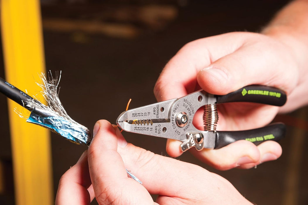 Greenlee 1917-SS Stainless Wire Stripper and Cutter, 16-26AWG, 6-Inches