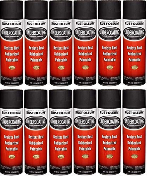 Rust-Oleum 248657 Black Undercoating 15 oz. (Pack of 12)