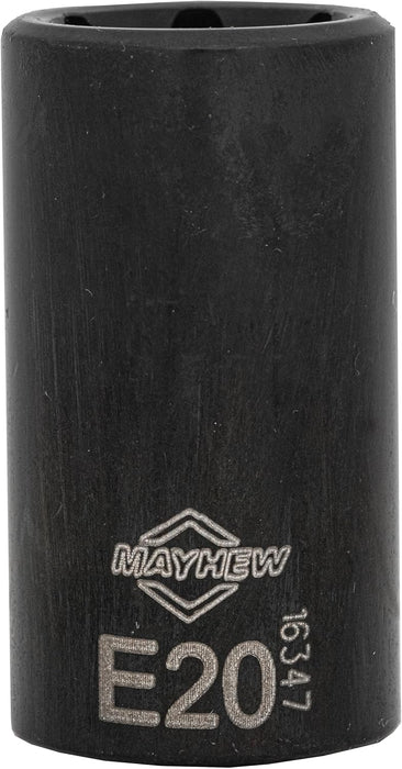 Mayhew Tools 16026 Inverted Torx Socket Bit Set, 6-Piece, Black Oxide Finish, polished chrome Polished Chrome 6-Piece Inverted Torx