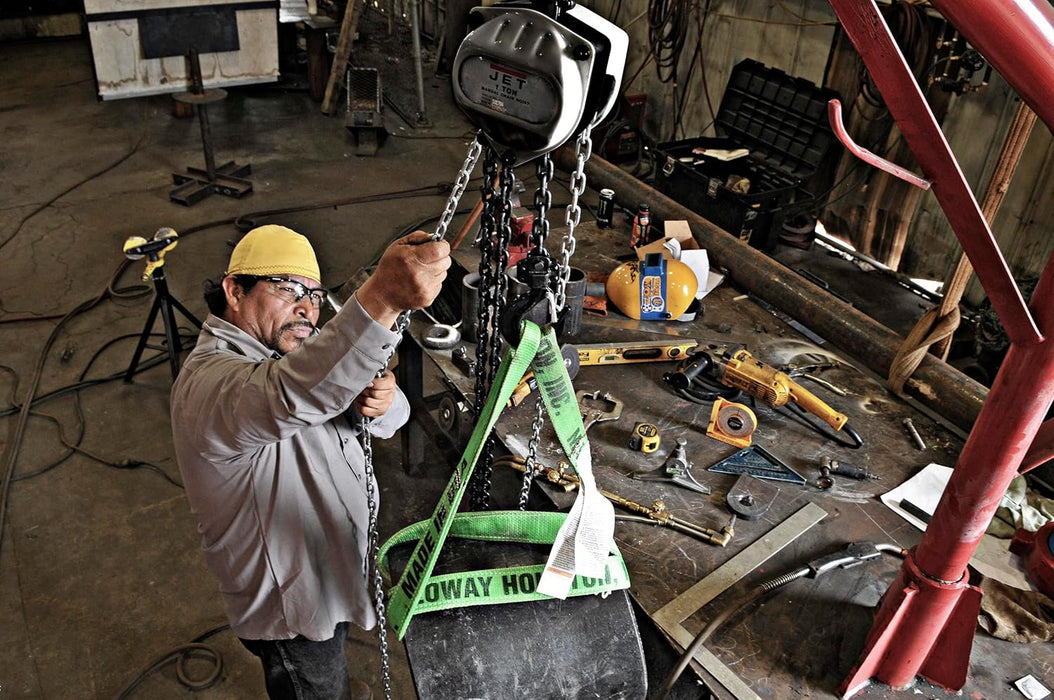 JET 1-Ton Hand Chain Hoist, 20' Lift (Model S90-100-20)