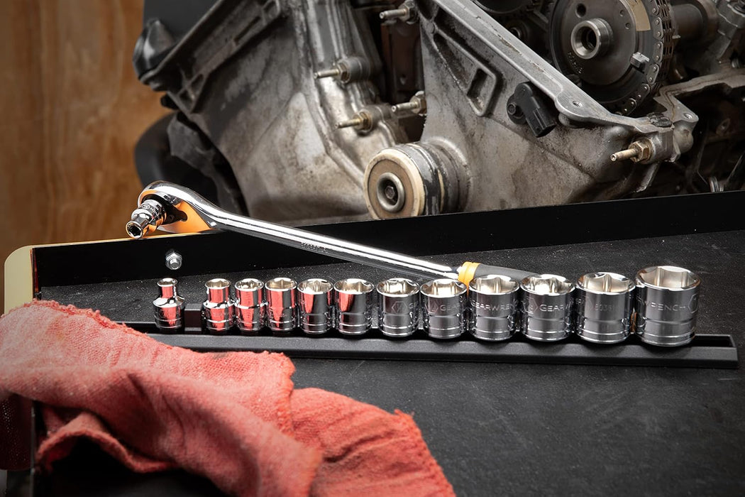 GEARWRENCH 13 Pc. 3/8" Drive 6 Pt. Standard Socket Set, SAE - 80553 3/8 inch 13 piece SAE