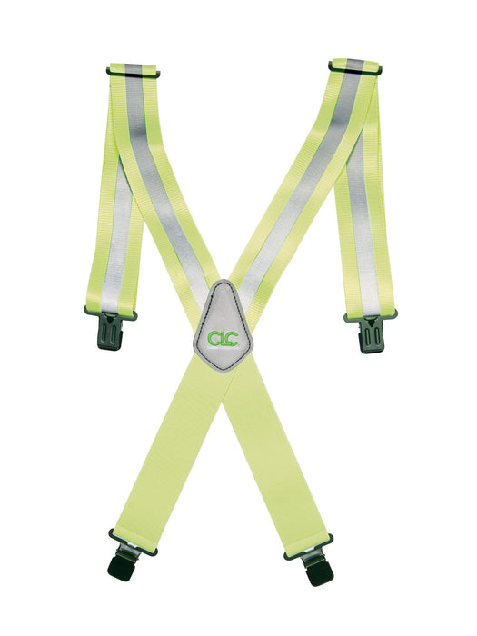 Custom Leathercraft 14110 Heavy-Duty Hi-Viz Gear Suspenders, Yellow