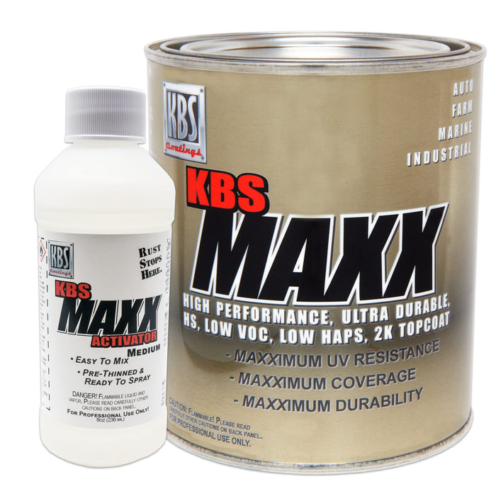 KBS Coatings 804214 MAXX Clear Quart, Satin Sheen, UV Stable 2K Durable Clear Coat Paint
