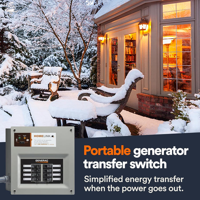 Generac 6852 Home Link Upgradeable Transfer Switch Kit: Power Your Home with Confidence, 30 Amp, Multi Switch Kit