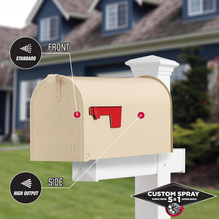 Rust-Oleum 376900 Stops Rust Custom Spray 5-in-1 Spray Paint, 12 oz, Gloss Almond Gloss Almond 12 Ounce (Pack of 1)