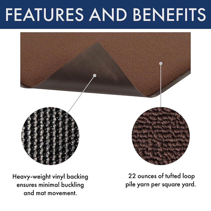 Notrax - 141S0046BR 141 Ovation Entrance Mat, for Home or Office, 4' X 6' Brown