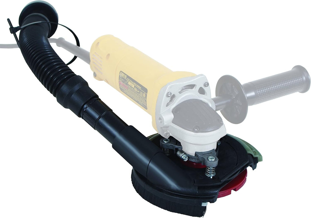 Dustless Technologies D5850 Dust Buddie XP Universal Dust Control Attachment for Grinders, 7", Black/Gray