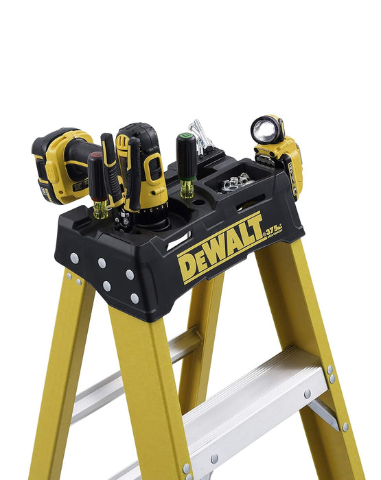 DEWALT DXL3410-10 10-Foot Fiberglass Step Ladder, 375-Pound Load Capacity, Type IAA