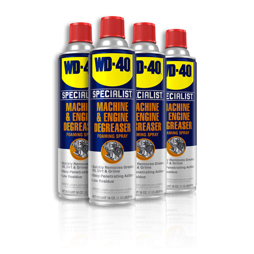 WD-40 300070 Specialist Machine & Engine Degreaser, 18 oz (Pack of 4)