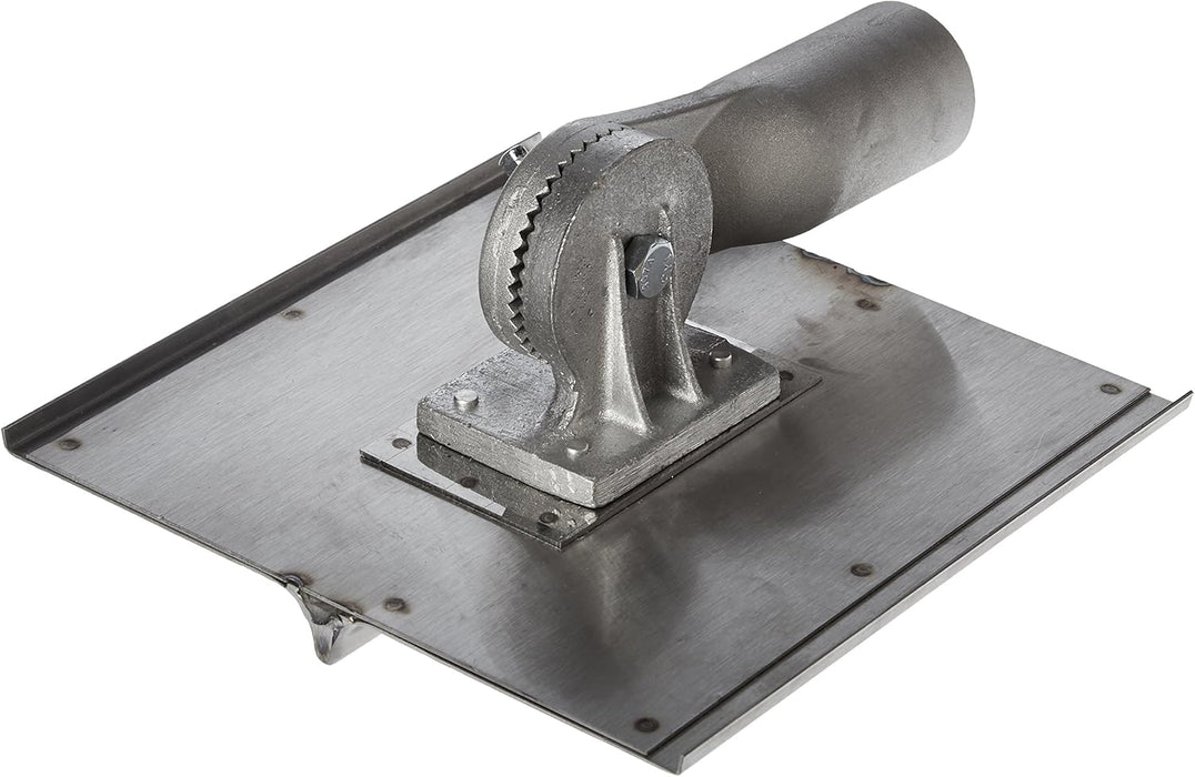 Kraft Tools CC026 8" x 8" Stainless Steel Walking Seamer/Groover 1/2"R with Threaded Handle Socket