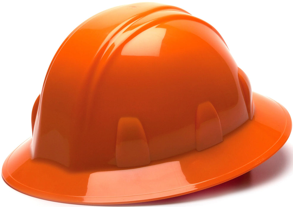Pyramex Safety HP26140 SL Series Full Brim Hard Hat 4-Point Ratchet Suspension Orange