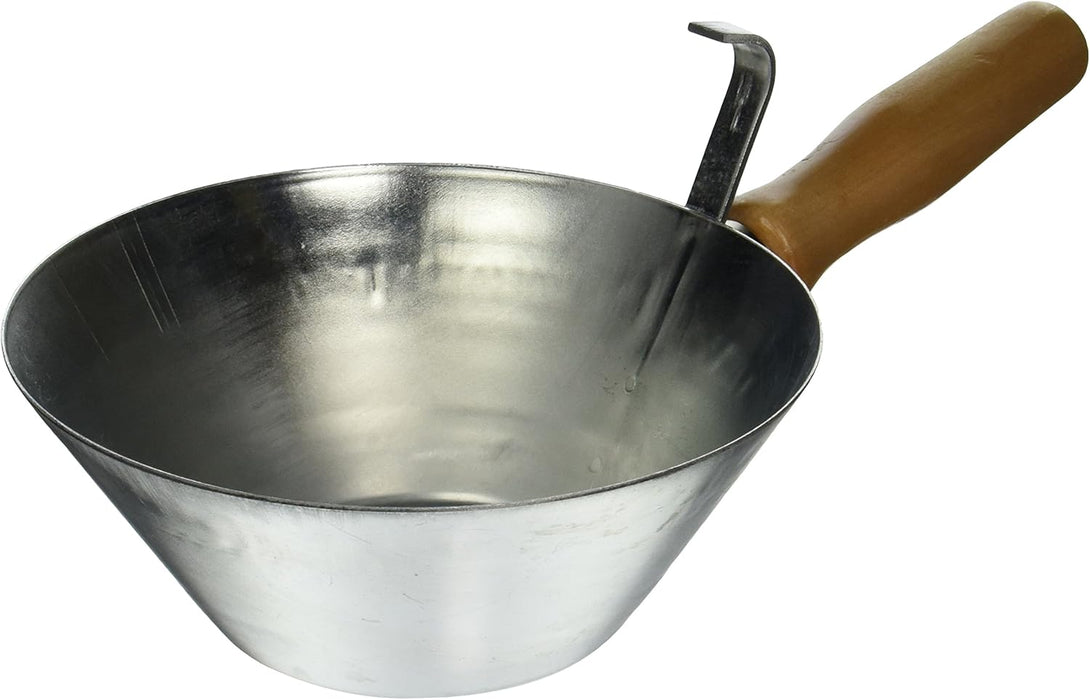 Kraft Tool PL804 Galvanized Steel Bucket Scoop with Wood Handle