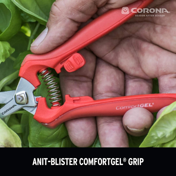 Corona FS3214D ComfortGEL Leaf & Stem Micro Snips, Orange (Pack of 1)