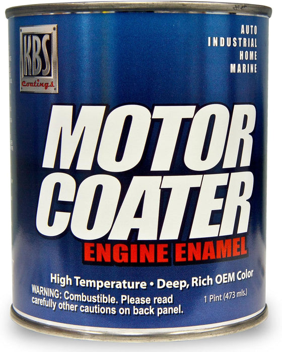 KBS Coatings 60314 Chrysler Blue Motor Coater Engine Paint - 1 Pint 16 Fl Oz (Pack of 1) Chrysler Blue