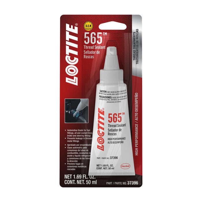 Loctite 483629 565 Automotive White Thread Sealant - General Purpose, High Viscosity, Rapid Cure, Replaces Tapes & Pipe Dopes - 50 ml (Pack of 1)