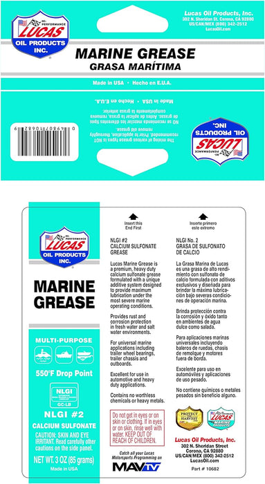Lucas Oil 10682 Marine Grease 3 Ounce Combo Pack (Pack of 3)
