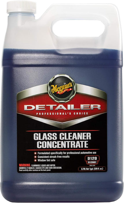 Meguiar's D12001 Professional Glass Cleaner Concentrate - Professional Strength Glass Cleaner for a Streak-Free Shine that's Residue-Free, 128 Oz, 1 Gallon
