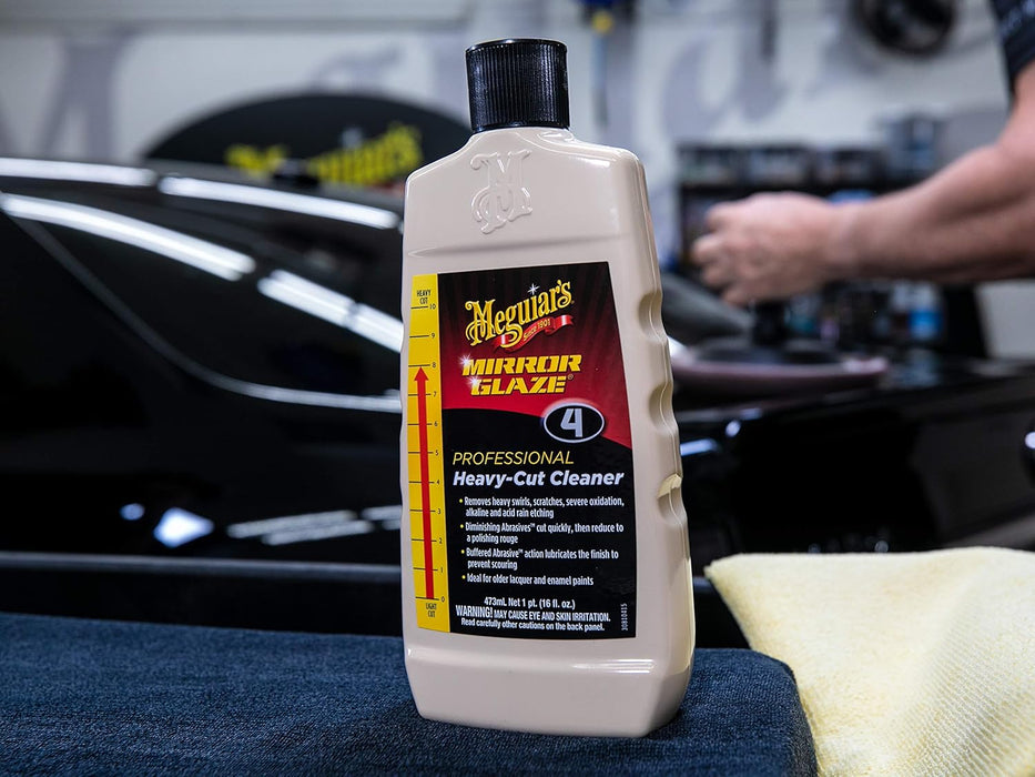 Meguiar's (M0416) Mirror Glaze Professional Heavy-Cut Cleaner, 16 oz.