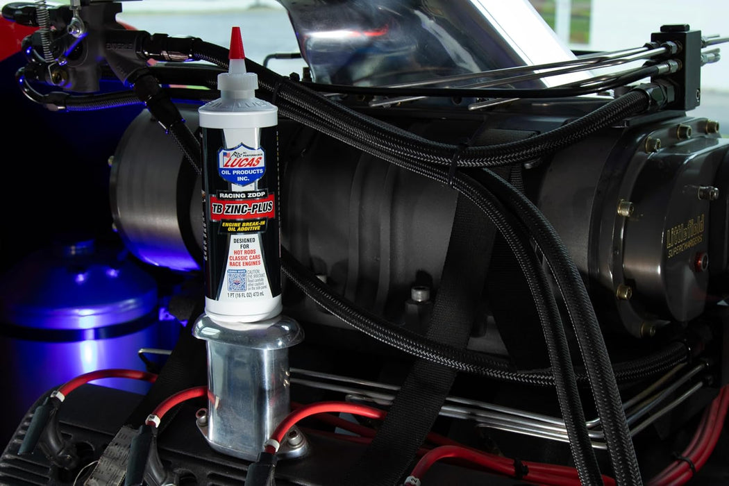 Lucas Oil 10063 Engine Break In Oil Additive w/ TB Zinc Plus - 16 Ounce