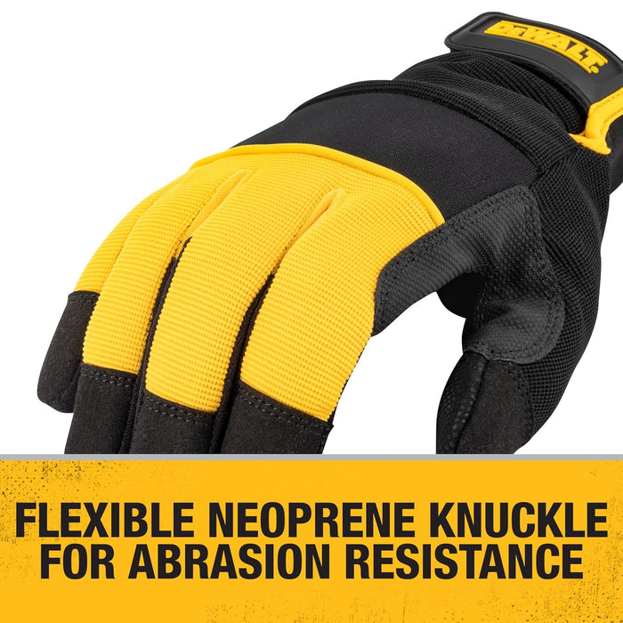 DEWALT DPG749 Unisex 40g Thinsulate Lined Cold Weather Glove with Padded Palm, Knuckle Gards and Touchscreen, Yellow/Black, Large