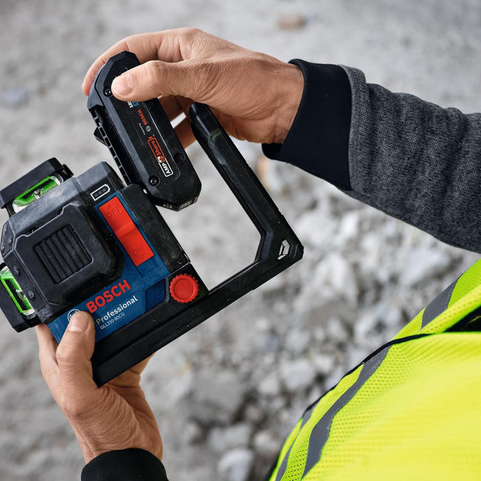 BOSCH GLL330-80CGN 18V 360º Connected Green-Beam Three-Plane Leveling and Alignment Laser - Versatile, High-Visibility Laser with VisiMax Technology and Bluetooth Connectivity (Bare Tool)