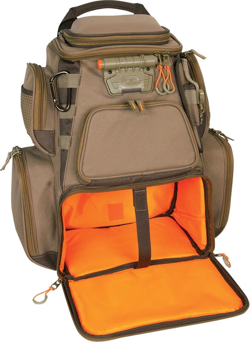 Custom Leathercraft Wild River by CLC WT3604 Tackle Tek Nomad Lighted Backpack & Four PT3600 Trays, Orange, Sand