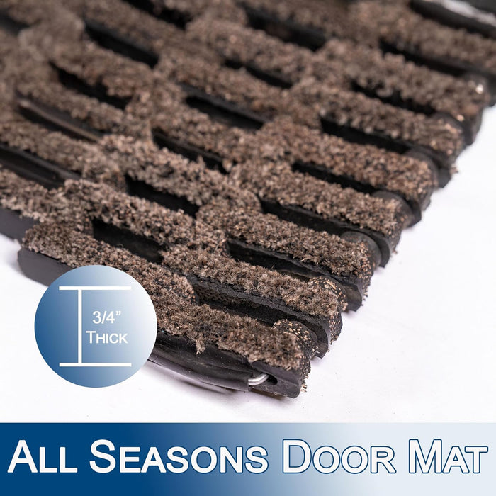 Durable Corporation 400S2030 Dura-Rug Recycled Fabric Tire-Link Outdoor Entrance Mat, 20" x 30"