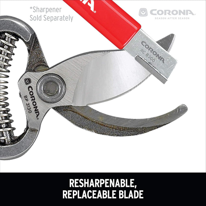 Corona Tools BP3130 ClassicCUT Forged Bypass Pruning Shears for Gardening, Cuts Branches and Stems up to 1/2-inch in Diameter, 1/2-inch Cut Bypass Pruner