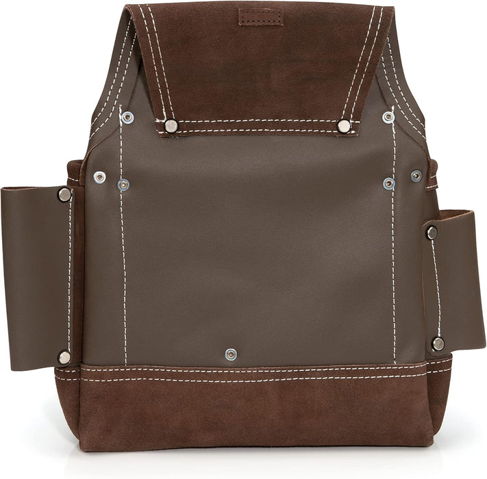 Estwing 94750 9-Pocket Full Leather Framer's Pouch Brown