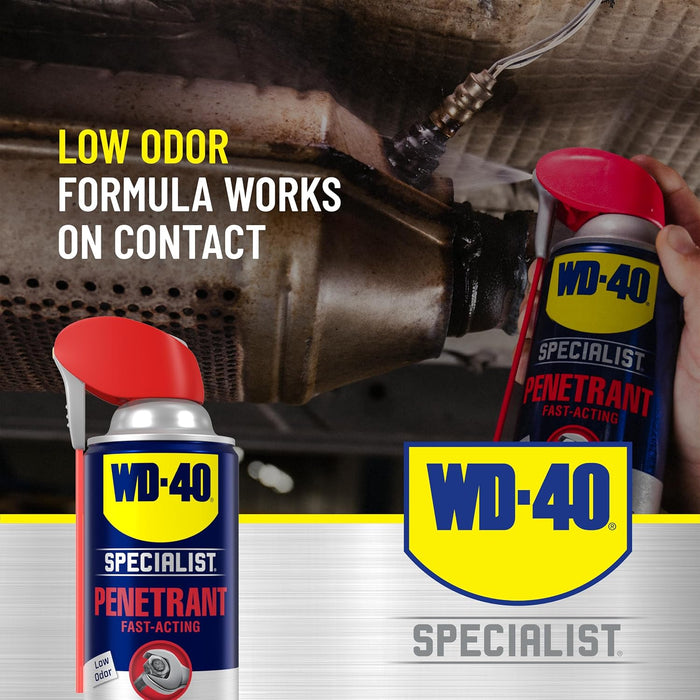 WD-40 300004 Specialist Penetrant with Smart Straw Sprays 2 Ways, 11 oz (6-Pack)