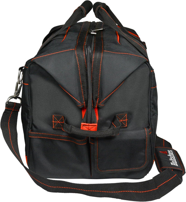 Hultafors Work Gear HT5511 Pro Contractor's Gear Bag, 9 Pockets, Heavy Duty Ballistic Polyester Tool Bag, XL Interior Compartment, Comfortable Shoulder Strap