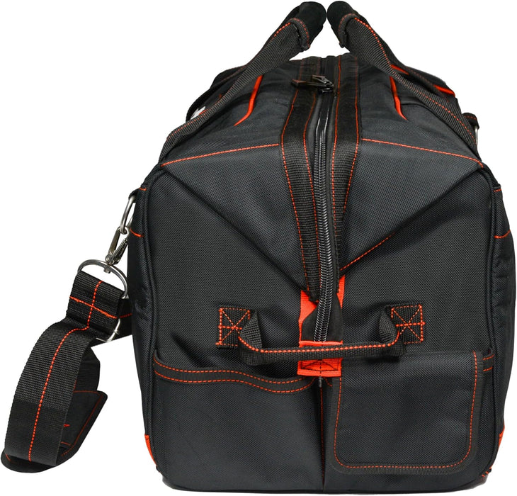 Hultafors Work Gear HT5511 Pro Contractor's Gear Bag, 9 Pockets, Heavy Duty Ballistic Polyester Tool Bag, XL Interior Compartment, Comfortable Shoulder Strap