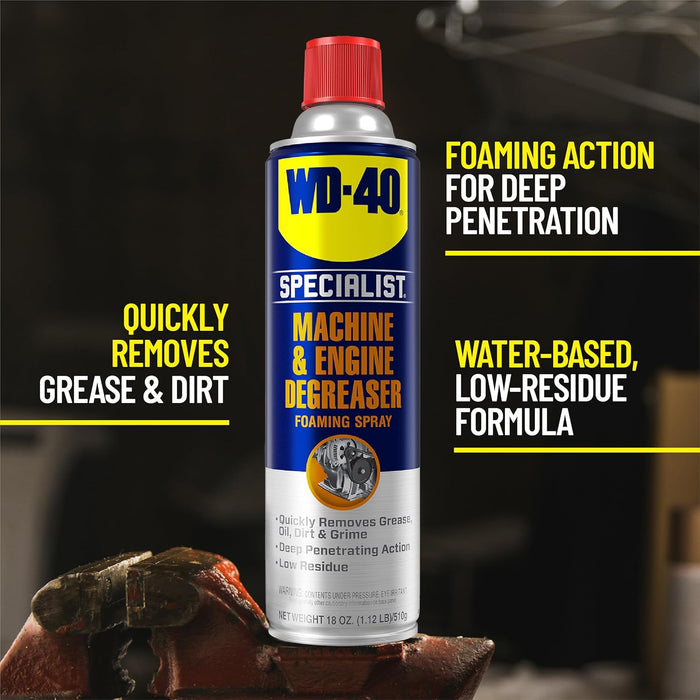 WD-40 300070 Specialist Machine & Engine Degreaser, 18 oz (Pack of 4)