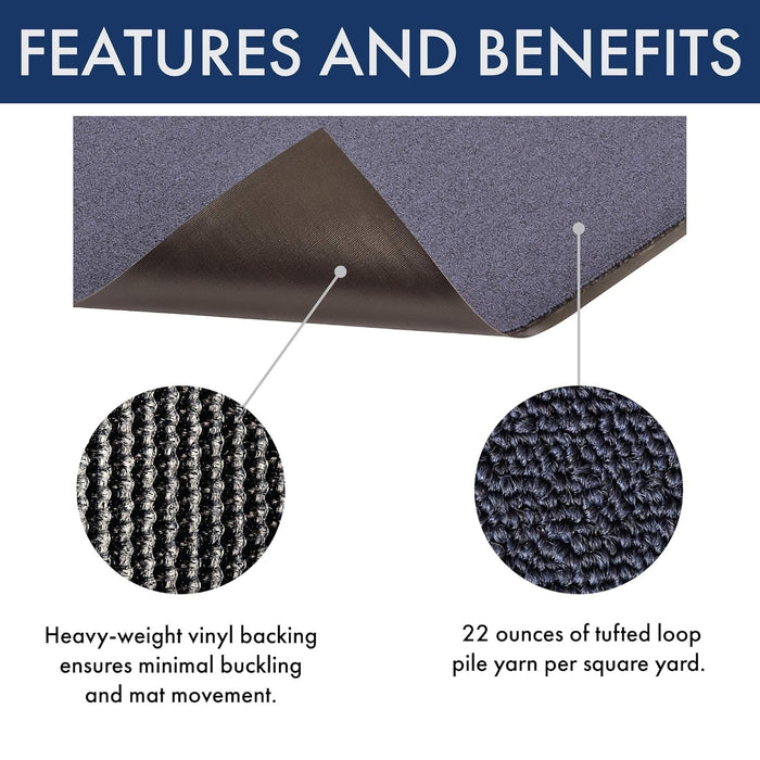 Notrax 141 Ovation Entrance Mat for Home or Office, 2' X 3', Blue