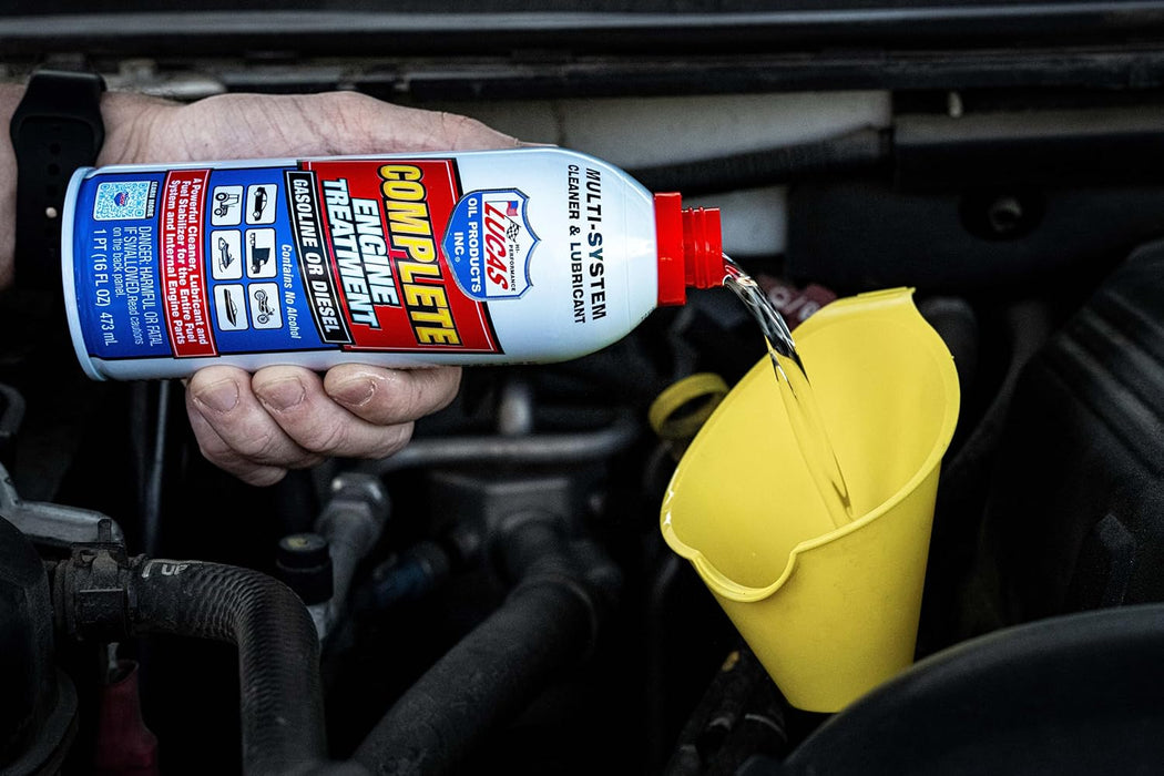 Lucas Oil 10016 Complete Engine Treatment, 16 Ounce (Pack of 12)