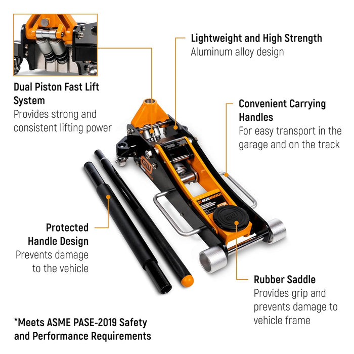 GEARWRENCH GWALFJ2T 2 Ton Aluminum Floor Jack