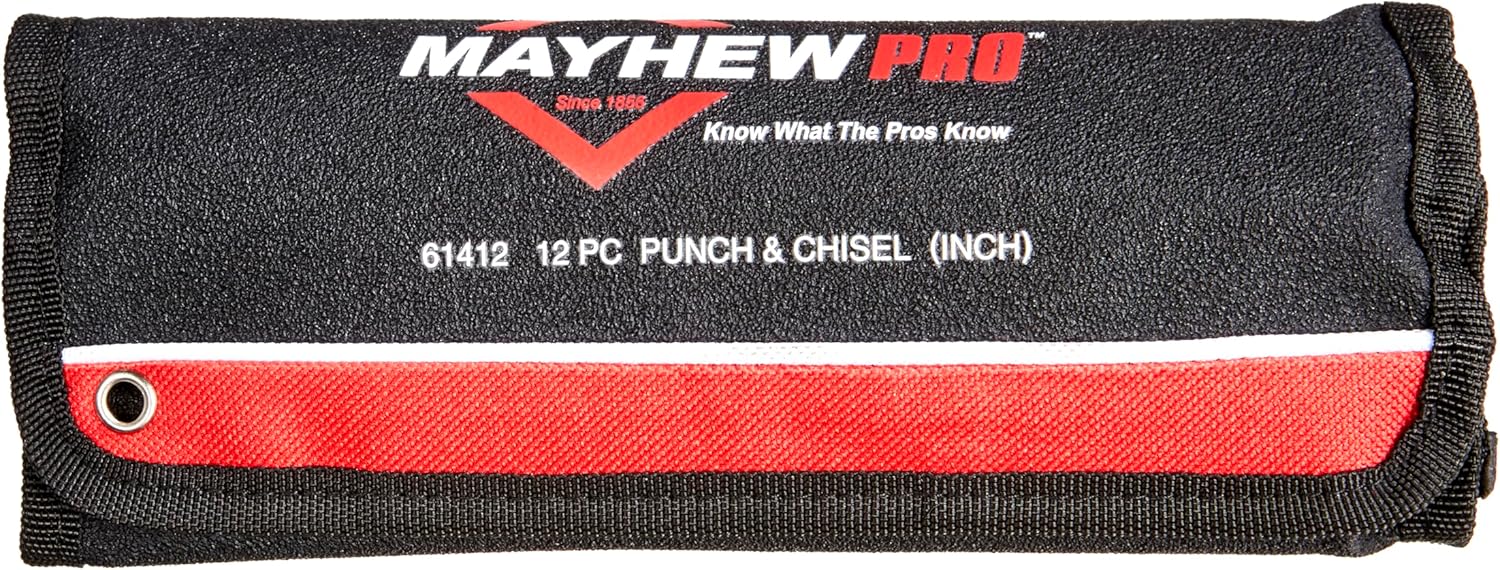 Mayhew Tools 66258 Punch & Chisel Set (Metric), 12 piece, multi, one size
