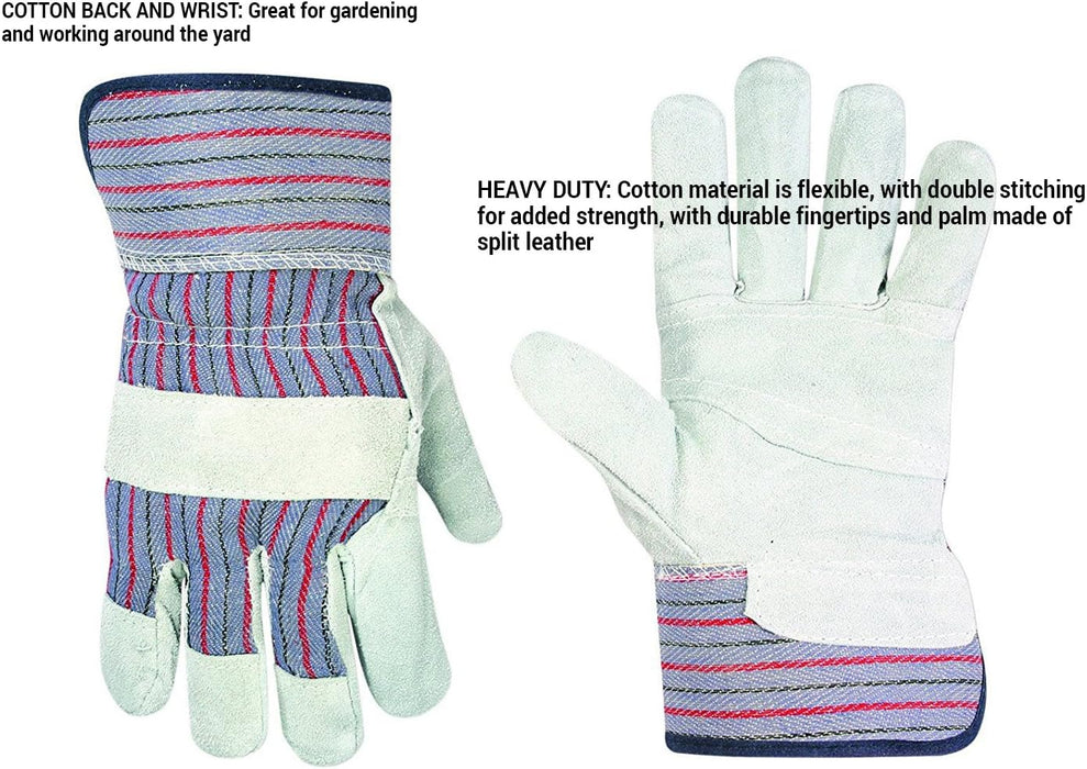 Custom Leathercraft 2046 Men Work Gloves (Pack of 12 Pairs)
