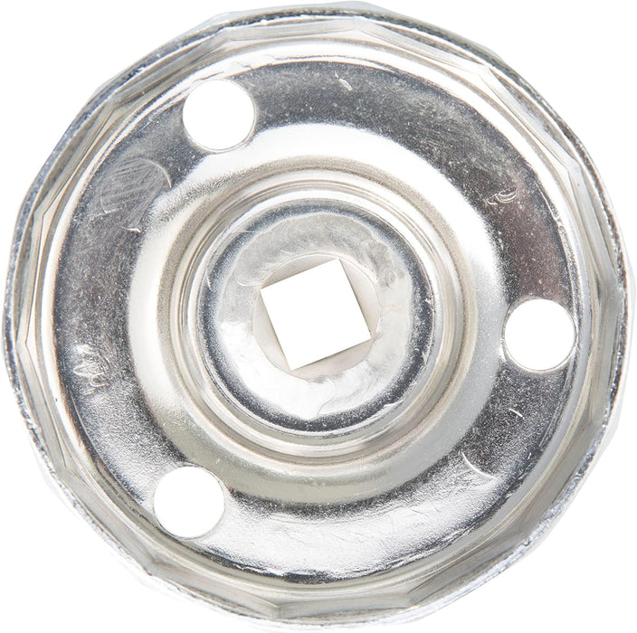 Steelman 96663 64mm x 14 Flute Oil Filter Cap Wrench, 3-8 inch Drive, Low-Profile Design for Confined Space