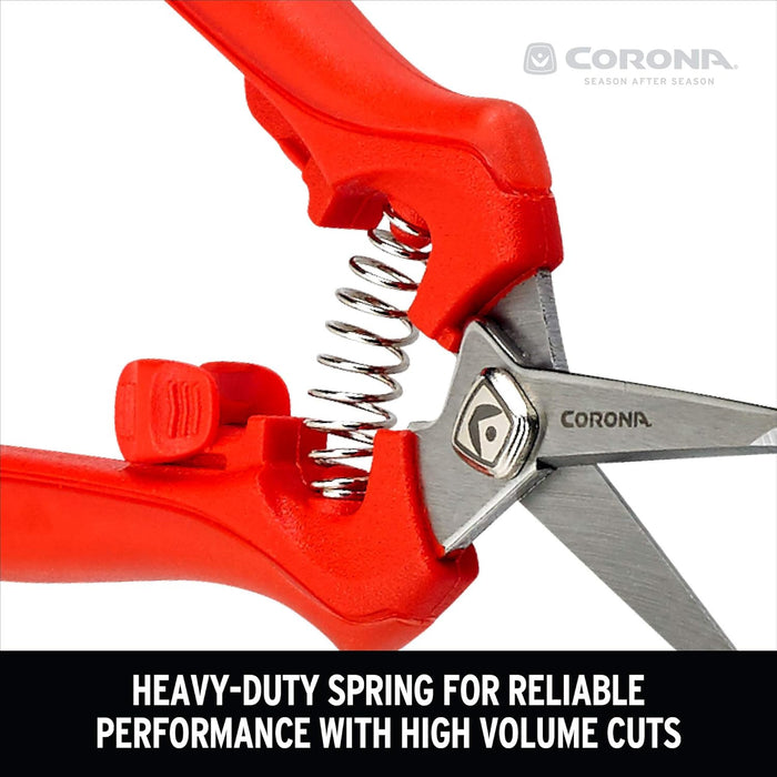 Corona FS3214D ComfortGEL Leaf & Stem Micro Snips, Orange (Pack of 1)